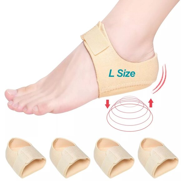 Jnater Other - Heel Protectors(4 PCS), Heel Cups for Heel Pain, Plantar Fasciitis Heel Cups, L